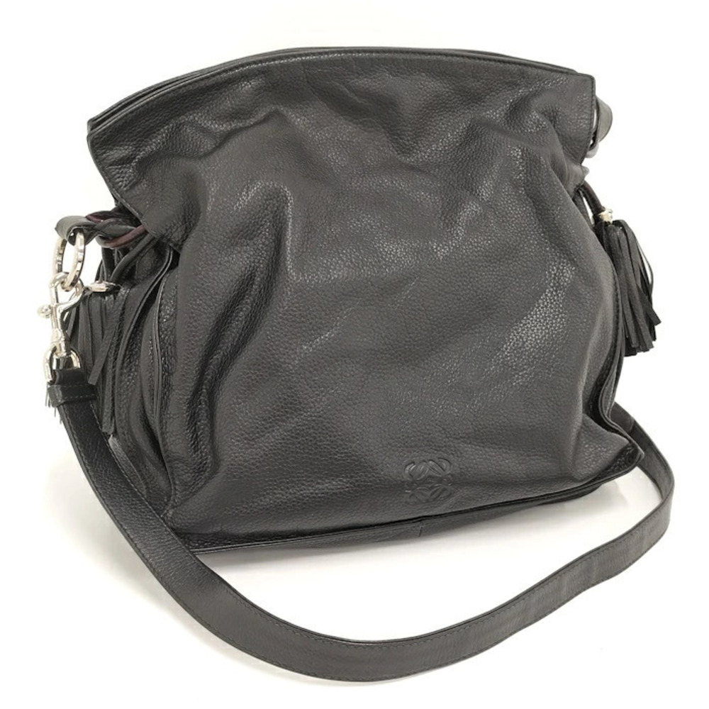 Loewe Flamenco Shoulder Bag Leather Black